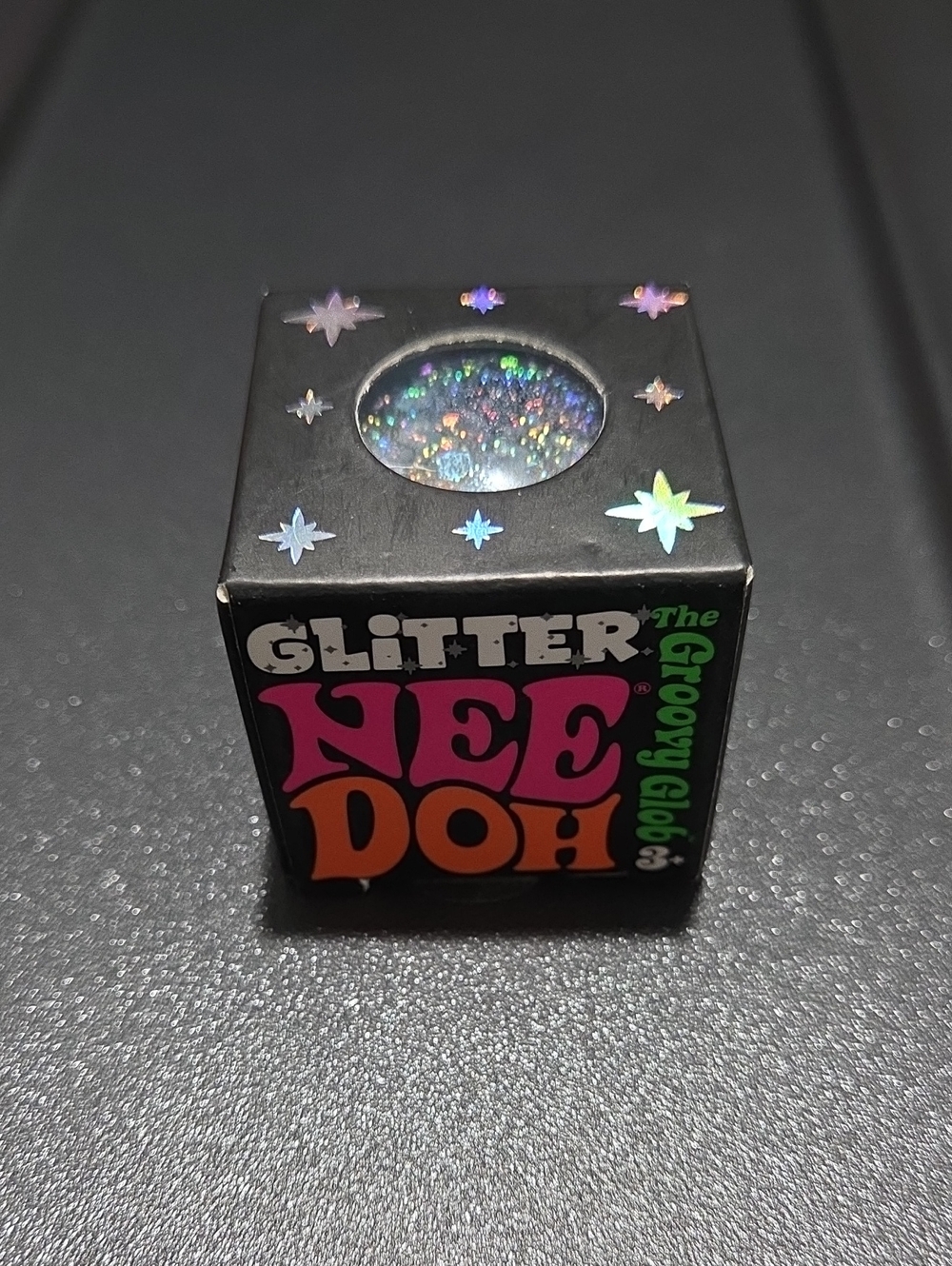 Glitter Nee Doh Groovy Glob Stress Toy - Blue (Rare- discontinued Needoh)